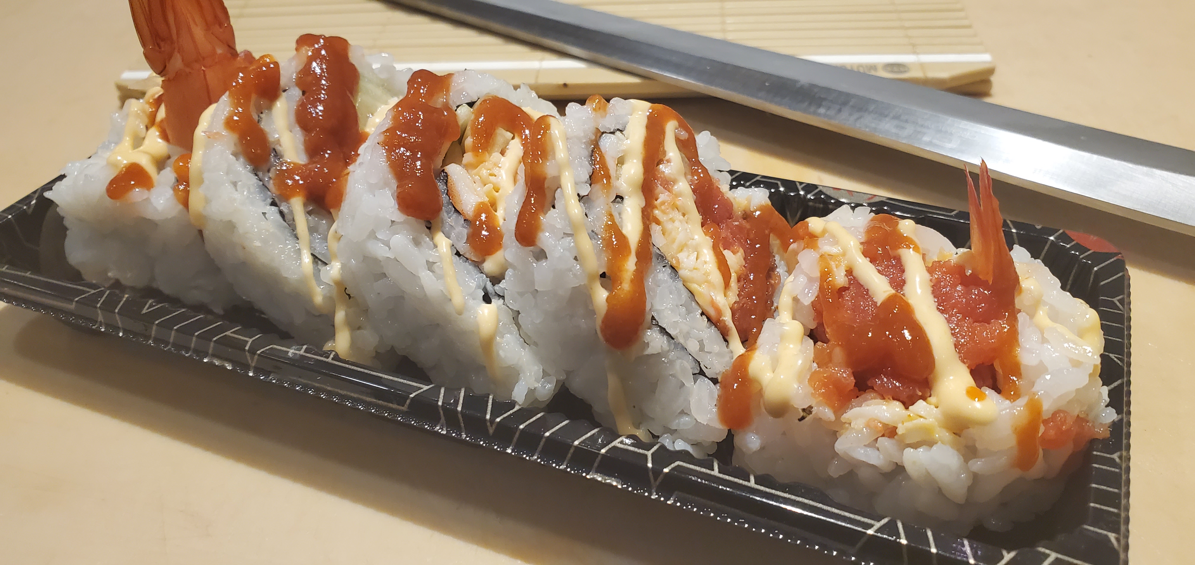 Order H & H Shrimp Love Roll food online from Tokai Sushi store, Corona on bringmethat.com