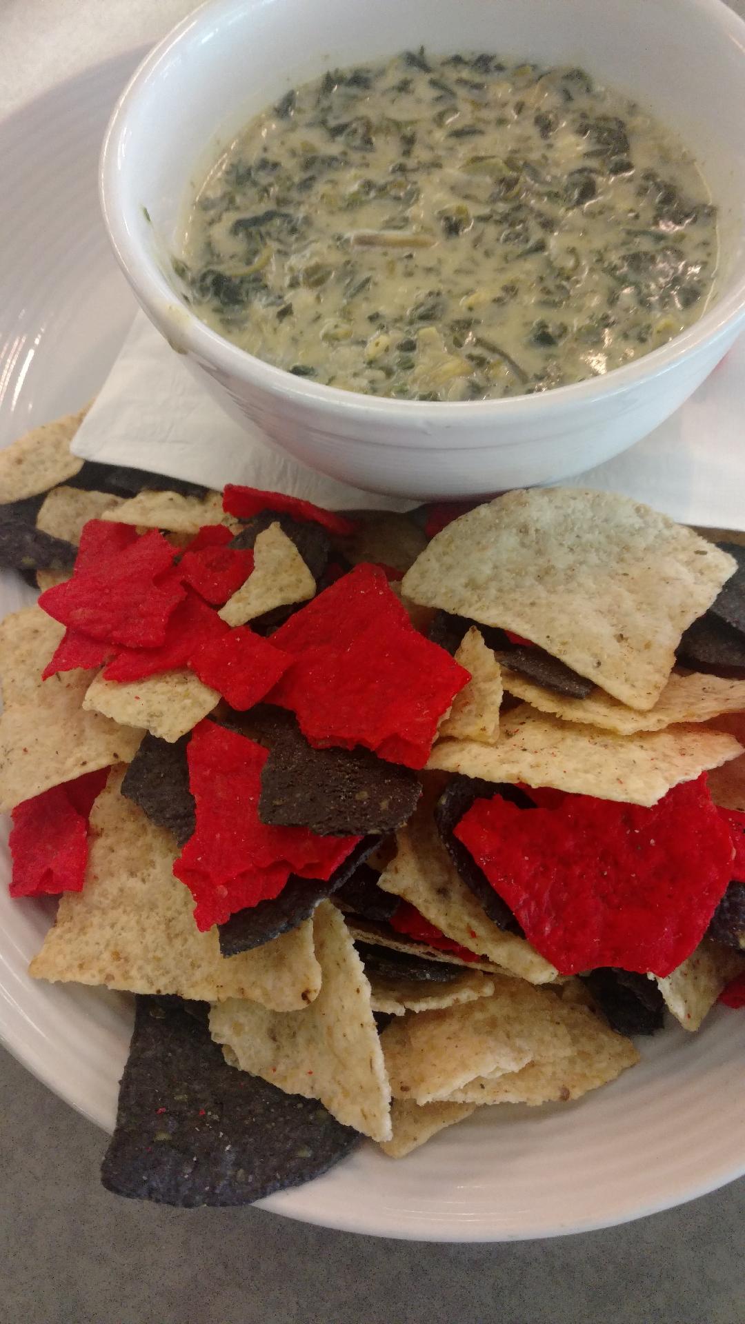 Order Spinach and Artichoke Dip food online from Pleasantville Diner store, Pleasantville on bringmethat.com