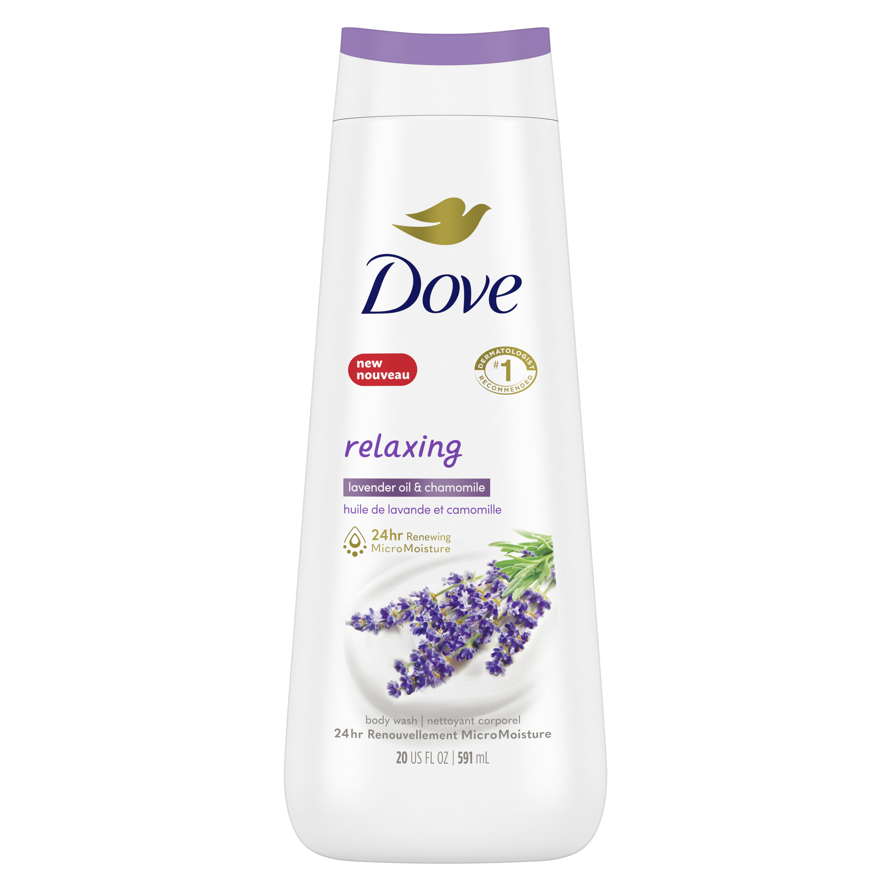 Order Dove Relaxing Body Wash - Lavender, 20 fl oz food online from Rite Aid store, MILLER PLACE on bringmethat.com