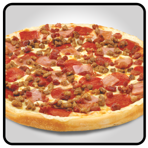 Order Meat Lovers Pizza food online from Belly Busters store, Plymouth on bringmethat.com