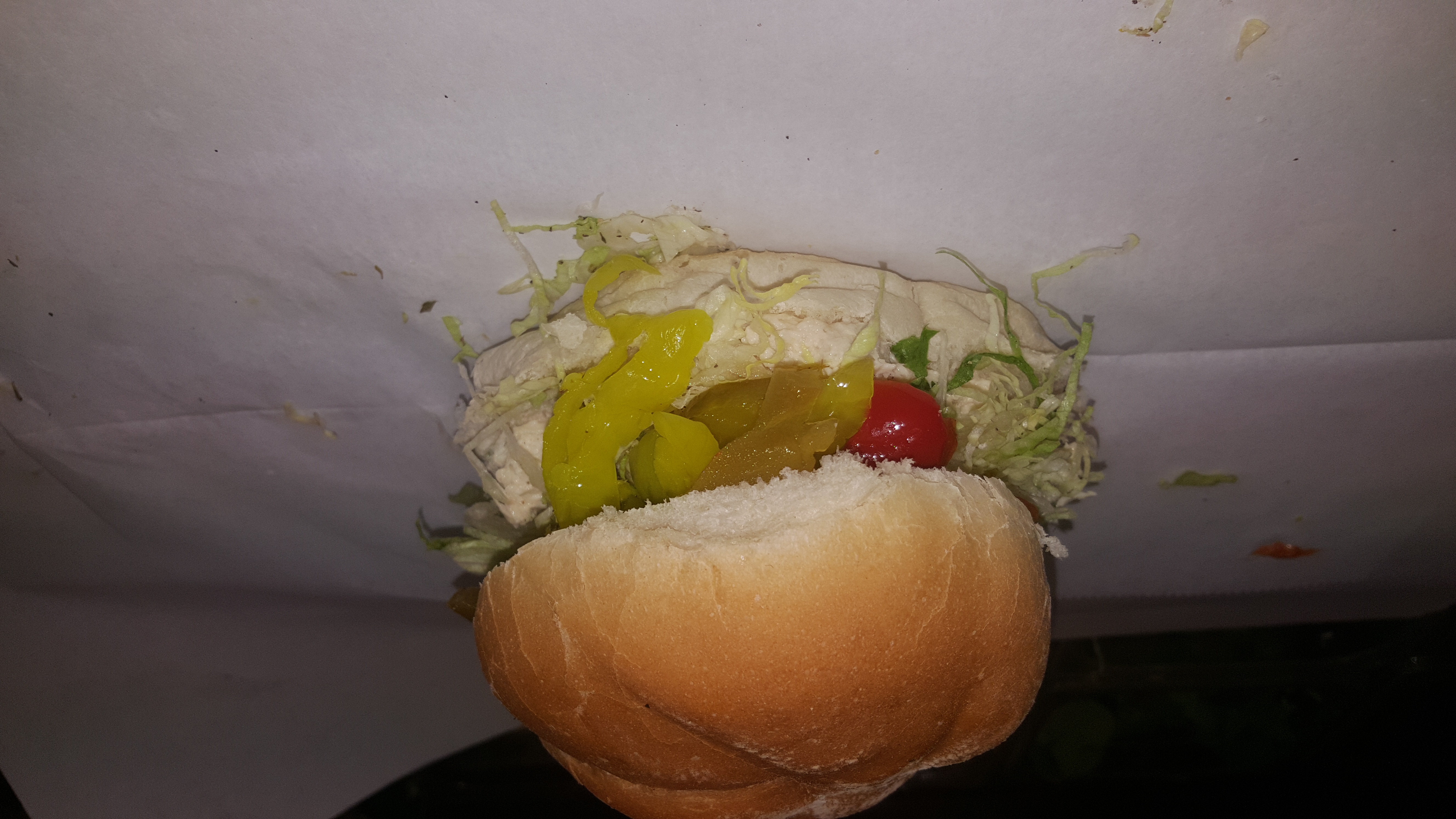 Order Small Chicken Salad Sub food online from Super hero sub shop store, Jersey City on bringmethat.com
