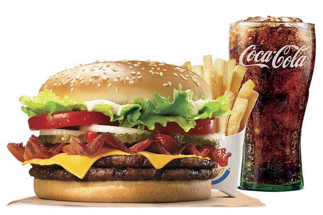 Order Double WHOPPER® with Bacon & Cheese Meal food online from Burger King store, Saint Joseph on bringmethat.com