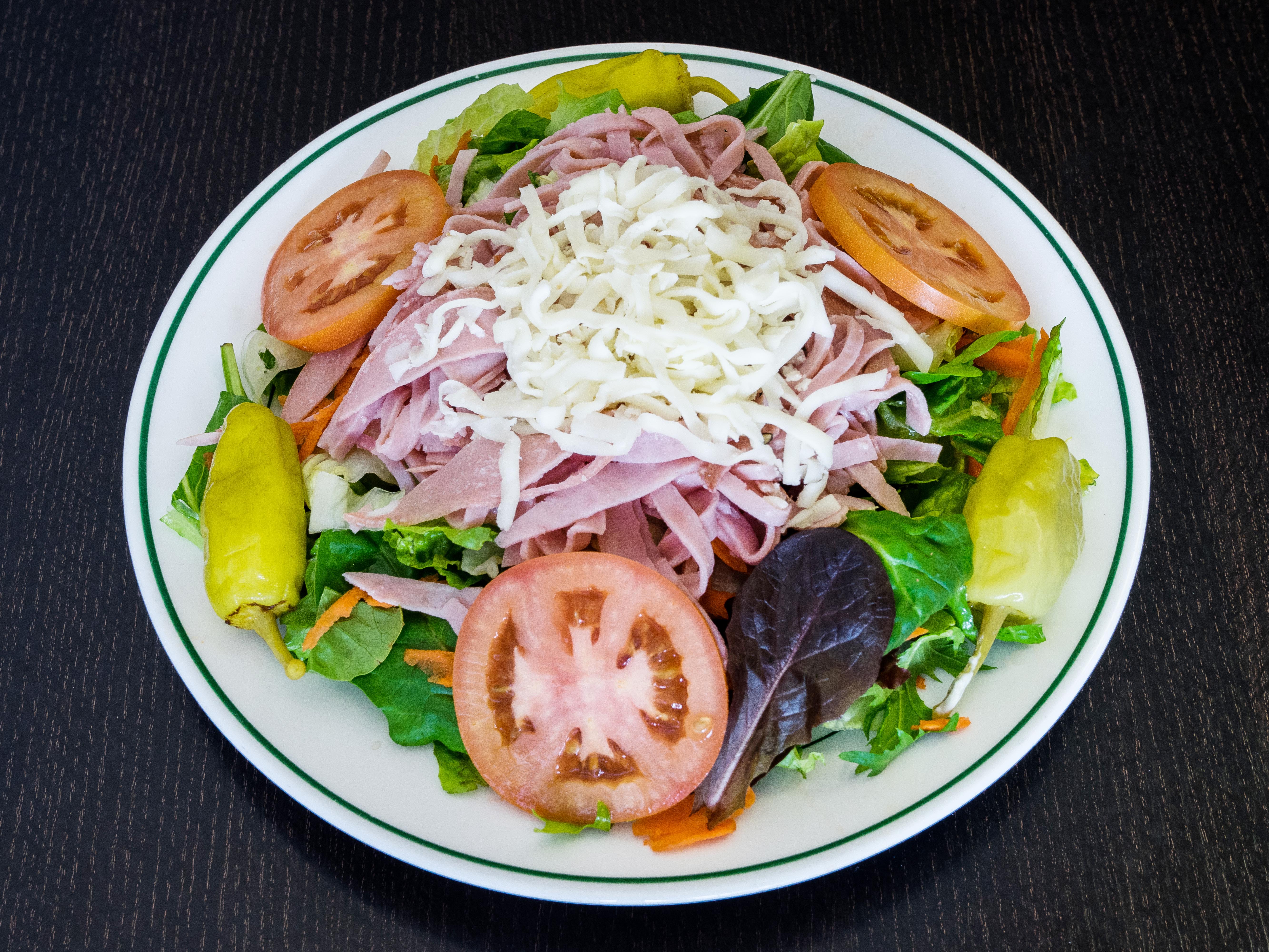 Order Antipasto Salad food online from Deli News Pizza store, Long Beach on bringmethat.com