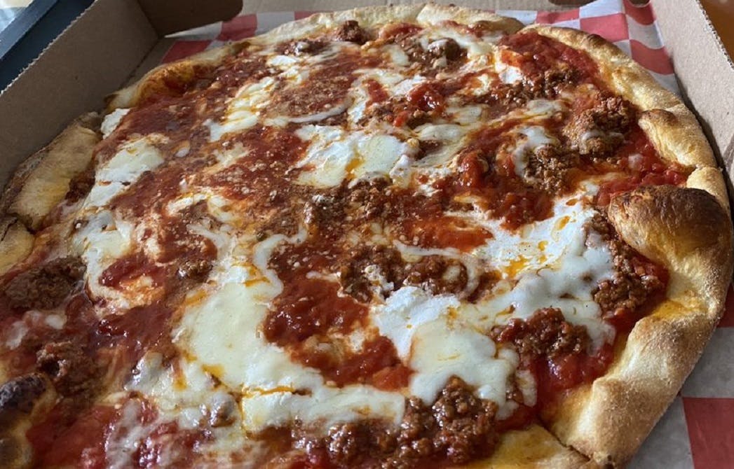 Order Lasagna Pizza - 12" food online from Carmine's Pizzeria store, Brooklyn on bringmethat.com