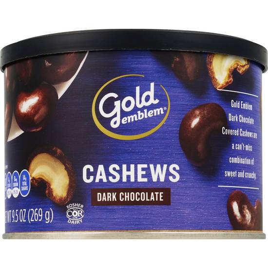 Order Gold Emblem Dark Chocolate Covered Cashews, 9.5 OZ food online from CVS store, PINSON on bringmethat.com