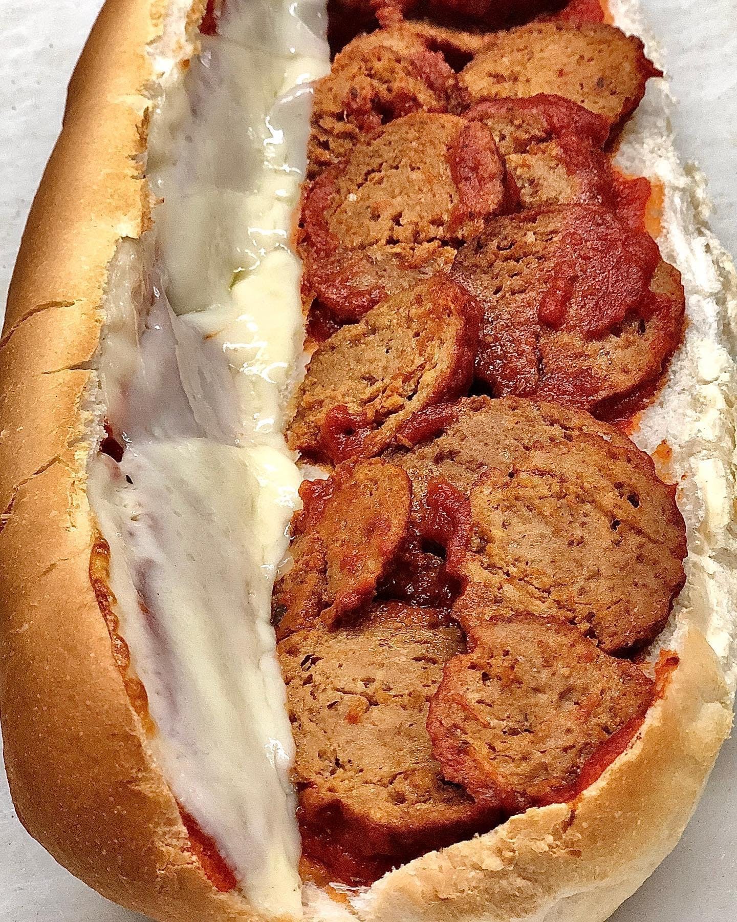 Order Meatball Sub - Small food online from Kelley Square Pizza store, Worcester on bringmethat.com