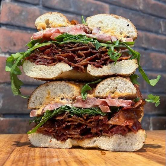 Order Olmo BLT food online from The Bagelry @ Olmo store, New Haven on bringmethat.com
