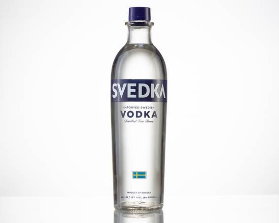 Order Svedka, 750mL vodka (40.0% ABV) food online from Martino Liquor store, Inglewood on bringmethat.com