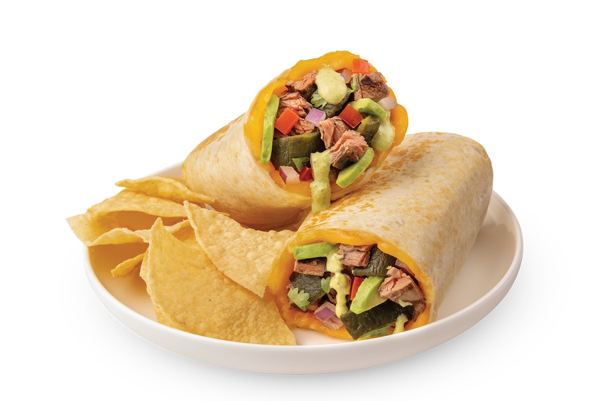 Order Poblano Burrito food online from Baja Fresh Mexican Grill store, North Hollywood on bringmethat.com