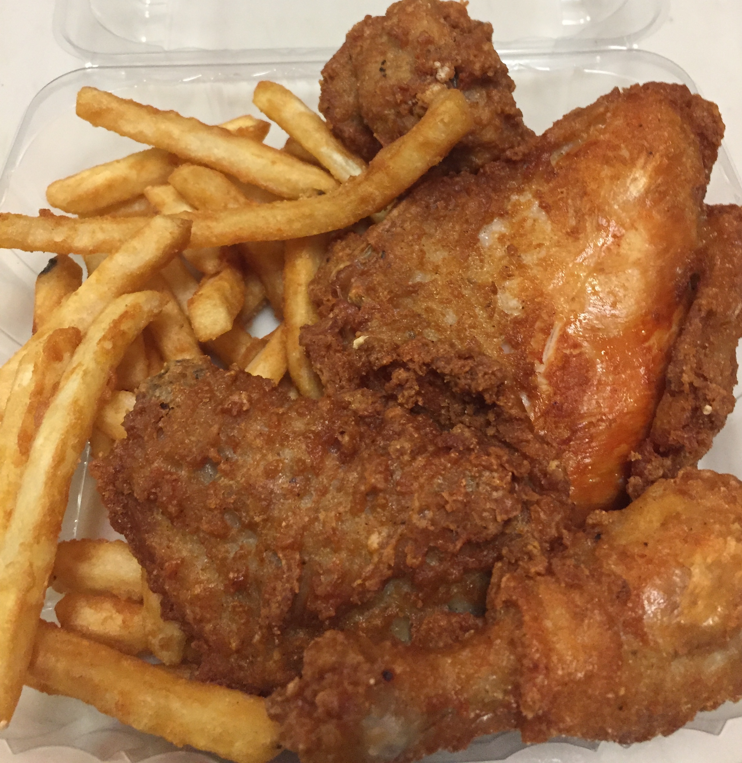Order ***   Fried Chicken Platter food online from Pizza Queen store, Providence on bringmethat.com