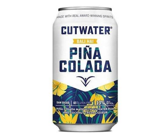 Order Cutwater Pina Colada Cocktail 12oz can food online from Pit Stop Liquor Mart store, El Monte on bringmethat.com