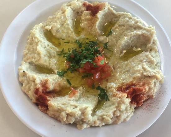 Order 32. Baba Ghanouj food online from Wally Cafe store, Rocklin on bringmethat.com