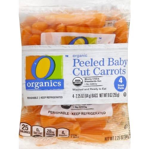 Order O Organics · Peeled Baby Cut Carrots (4 x 2.3 oz) food online from Albertsons store, Payette on bringmethat.com