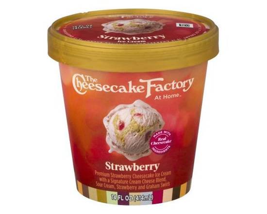 Order The Cheesecake Factory Strawberry Ice Cream 14 oz food online from Rocket store, San Bernardino on bringmethat.com