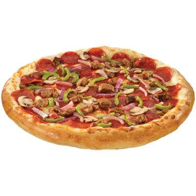 Order Deluxe Pizza - Small 10'' food online from Cottage Inn Pizza store, Mt Pleasant on bringmethat.com
