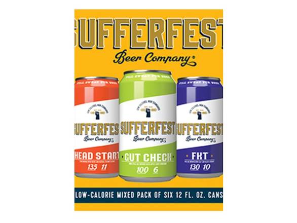 Order Sufferfest Beer Variety Pack - 6x 12oz Cans food online from Booze & Brews Liquor store, Burbank on bringmethat.com