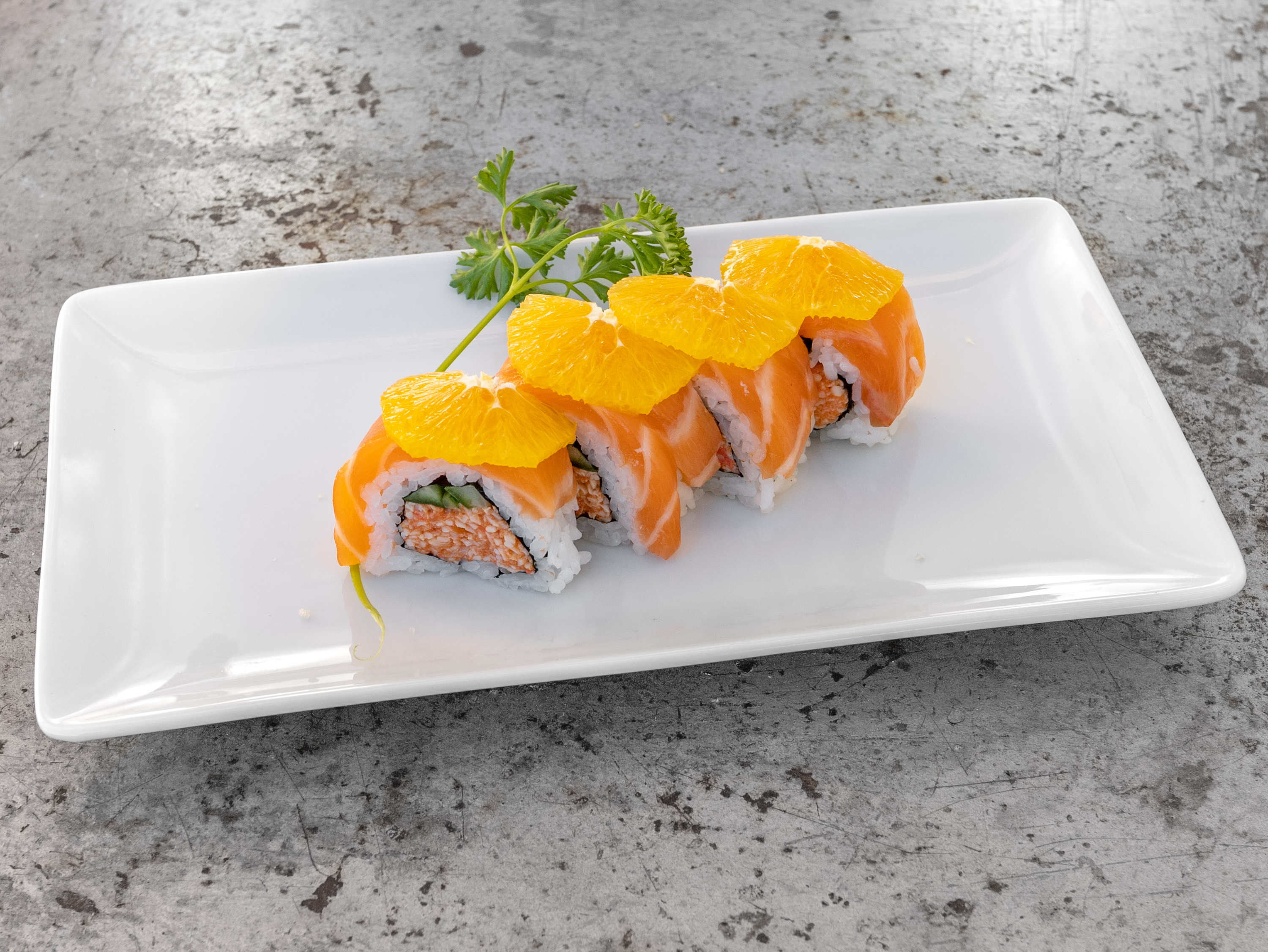 Order Orange Salmon Roll food online from Dake Sushi store, Simi Valley on bringmethat.com