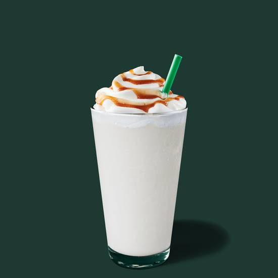 Order Apple Crisp Oatmilk Crème Frappuccino® Blended Beverage food online from Starbucks store, Lincoln on bringmethat.com