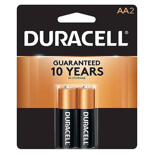 Order Duracell Batteries AA - AA/2 Pack food online from Bottle Shop & Spirits store, Los Alamitos on bringmethat.com