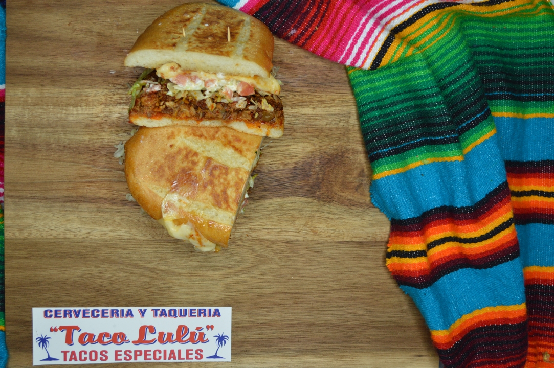 Order "Picadillo" Ground Beef Torta food online from Taco Lulu store, Chicago on bringmethat.com