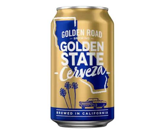 Order Golden Road Golden State Cerveza, 15pk-12oz can beer (4.8% ABV) food online from Tenderloin Liquor store, San Francisco on bringmethat.com