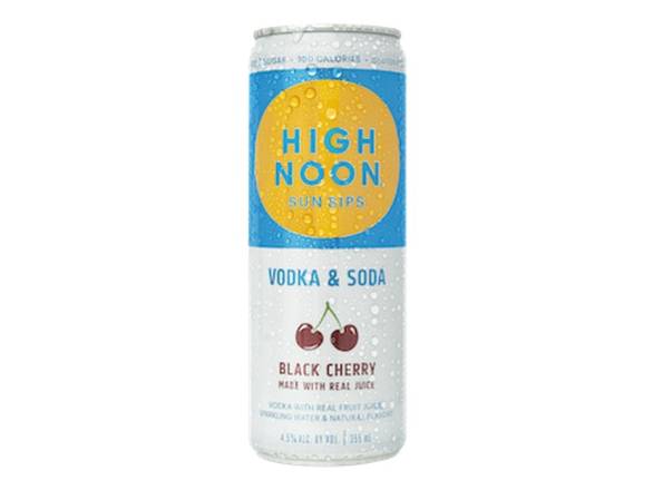 Order High Noon Black Cherry Vodka Hard Seltzer - 12oz Can food online from Josh Wines & Liquors Inc store, New York on bringmethat.com
