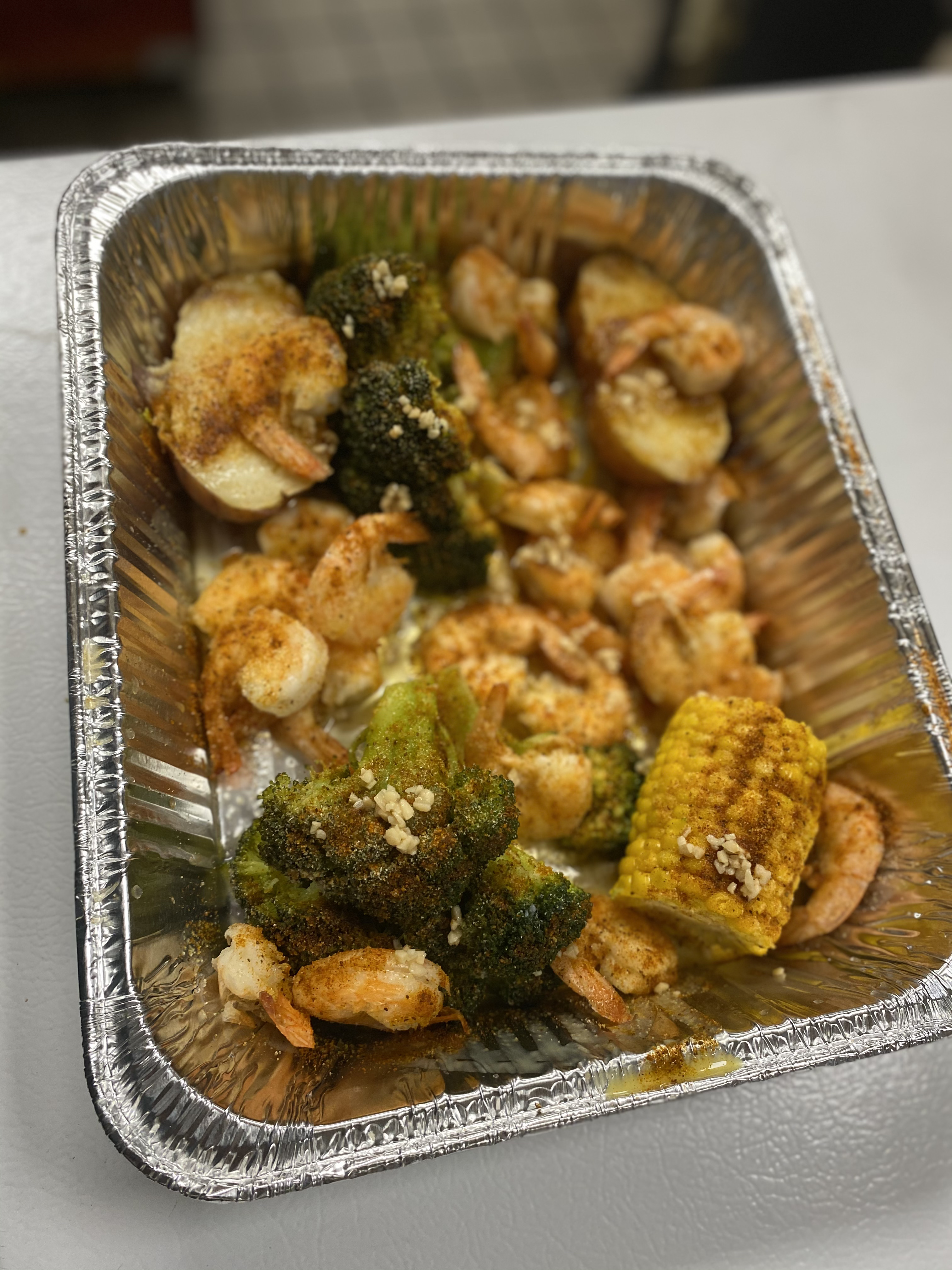 Order N1 steam seafood (12 Large shrimp) food online from Galaxy Pizza store, Philadelphia on bringmethat.com