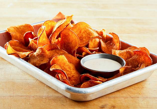 Order Dry Rubbed Sweet Potato Chips (V) food online from Luella's Bar-B-Que store, Asheville on bringmethat.com