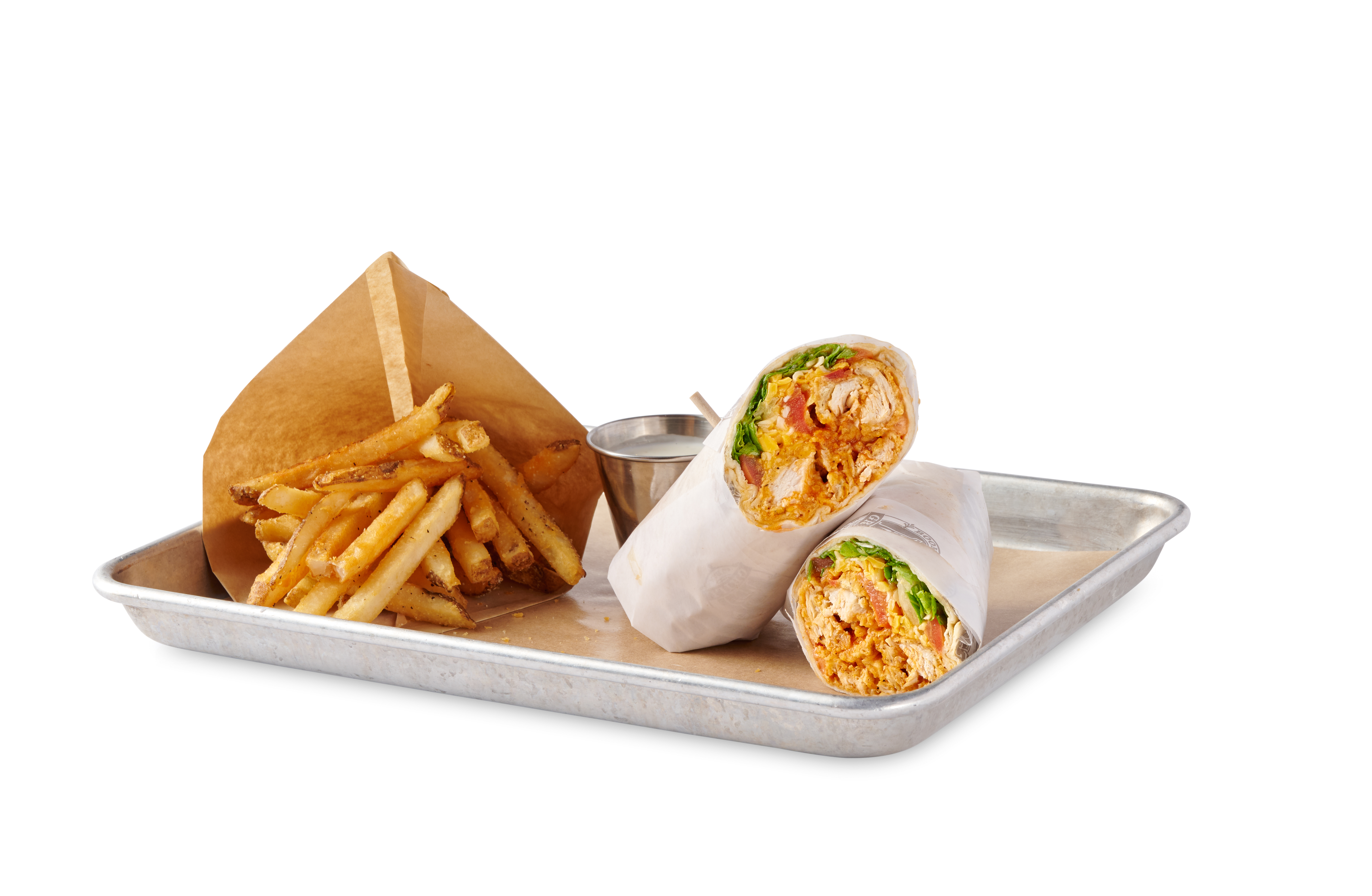 Order Buffalo Chicken Wrap food online from BoomerJack's Grill Plano store, Plano on bringmethat.com