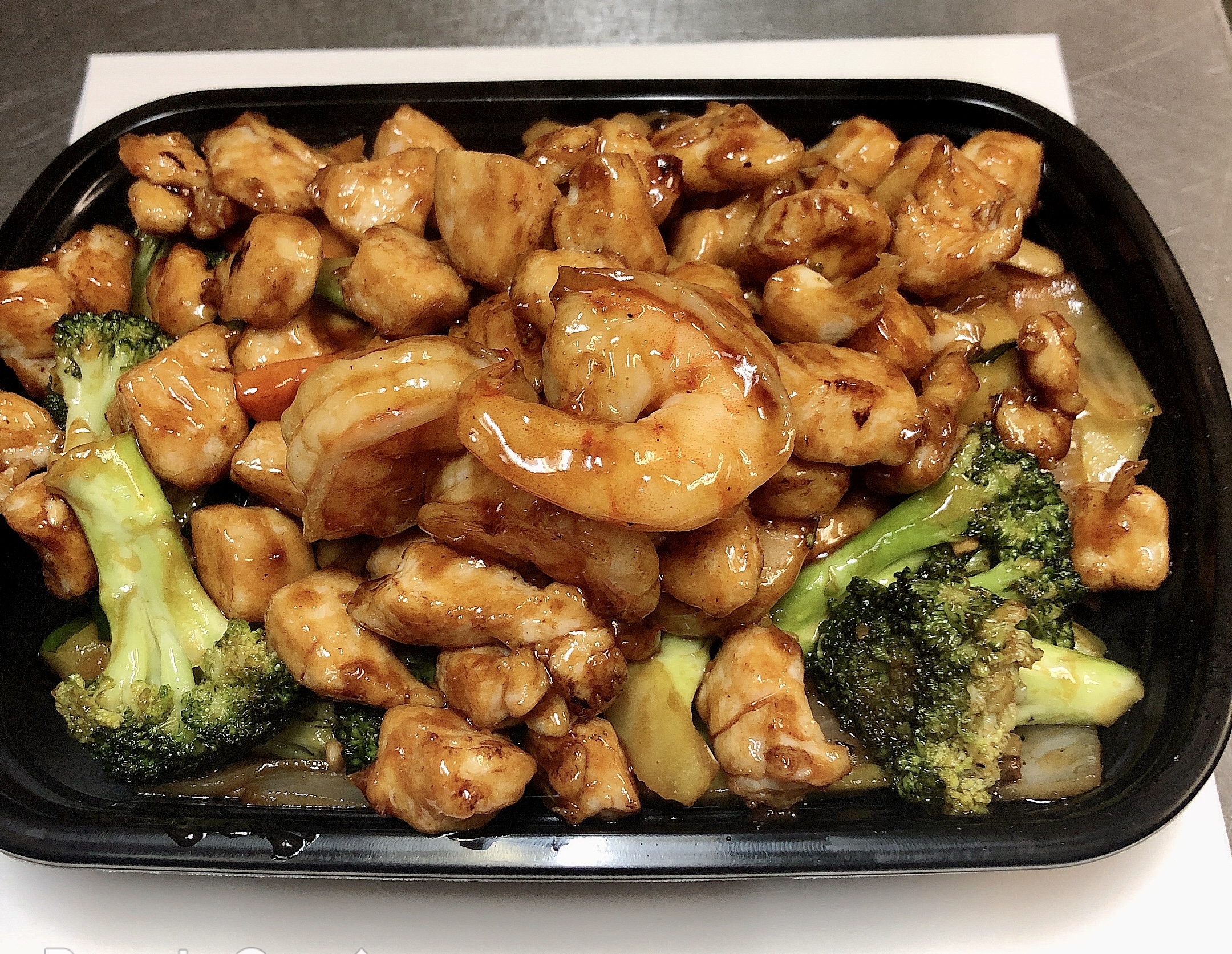 Order S22. Teriyaki Chicken and Shrimp food online from Chong Garden store, Louisville, KY on bringmethat.com