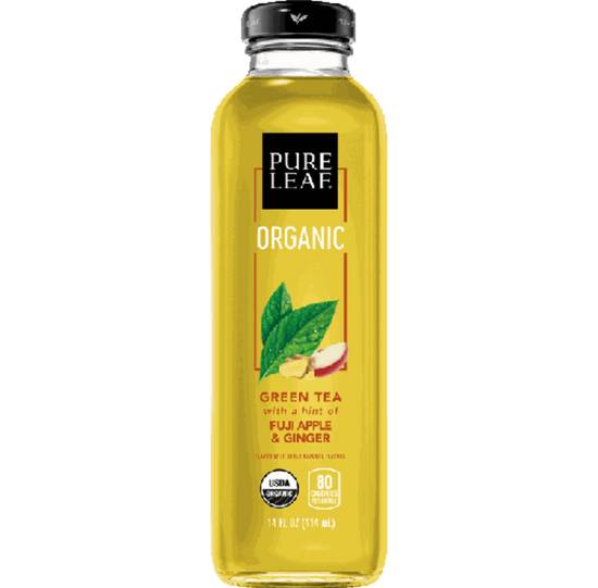 Order Pure Leaf Tea Organic Green Tea w/Fuji Apple & Ginger food online from IV Deli Mart store, Goleta on bringmethat.com