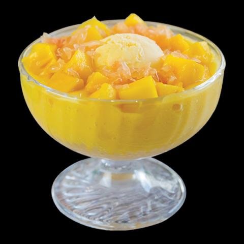 Order A1. Special Mango Juice Sago and Pomelo with Mango Ice Cream food online from Mango Mango store, Maple Grove on bringmethat.com
