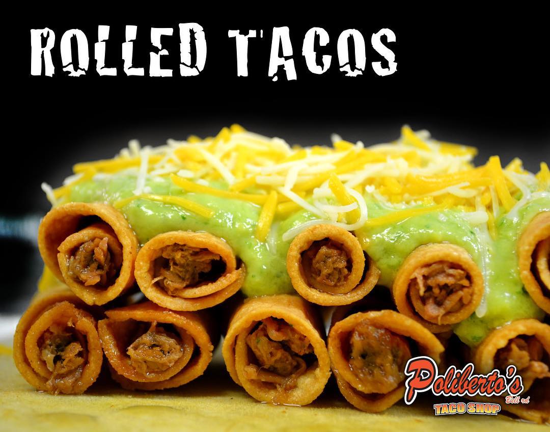 Order 12 Rolled Tacos food online from Poliberto store, Phoenix on bringmethat.com