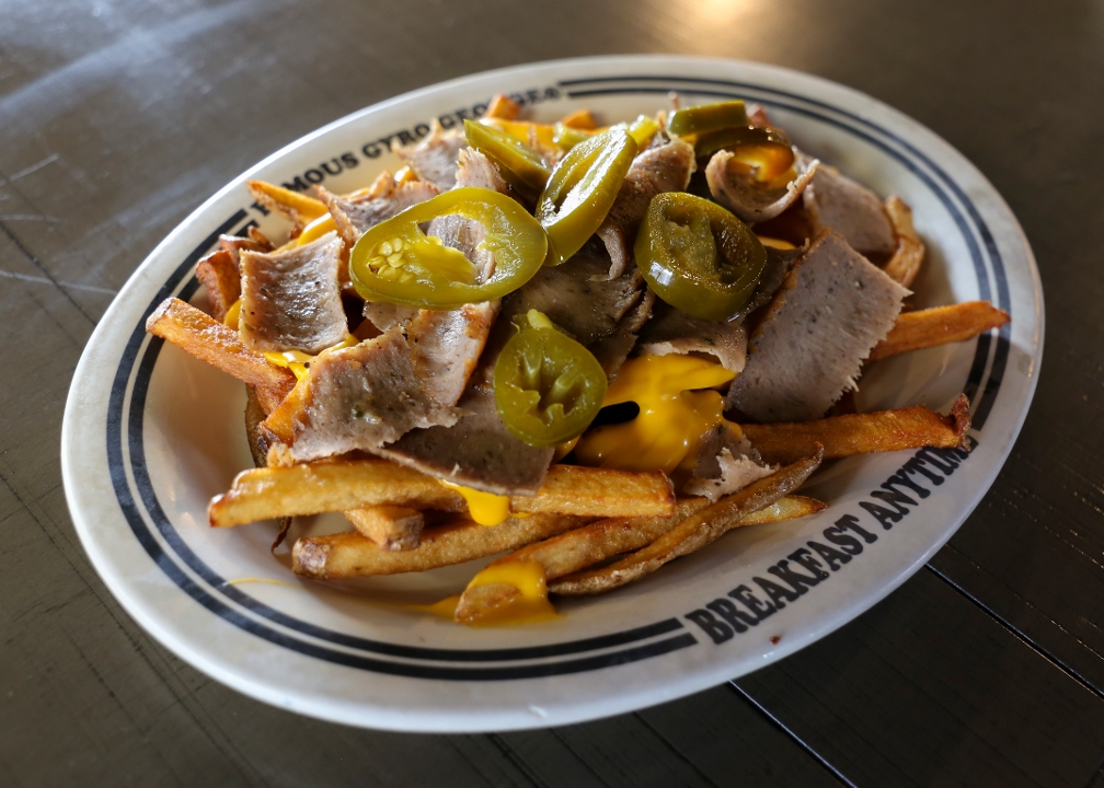 Order Gyro Poutine Fries food online from Gyro George store, Euclid on bringmethat.com