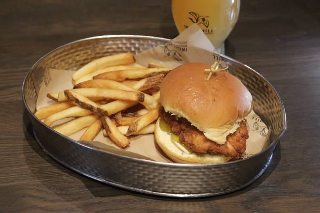 Order Spicy Fried Chicken Sandwich food online from Iron Hill Brewery & Restaurant store, Greenville on bringmethat.com