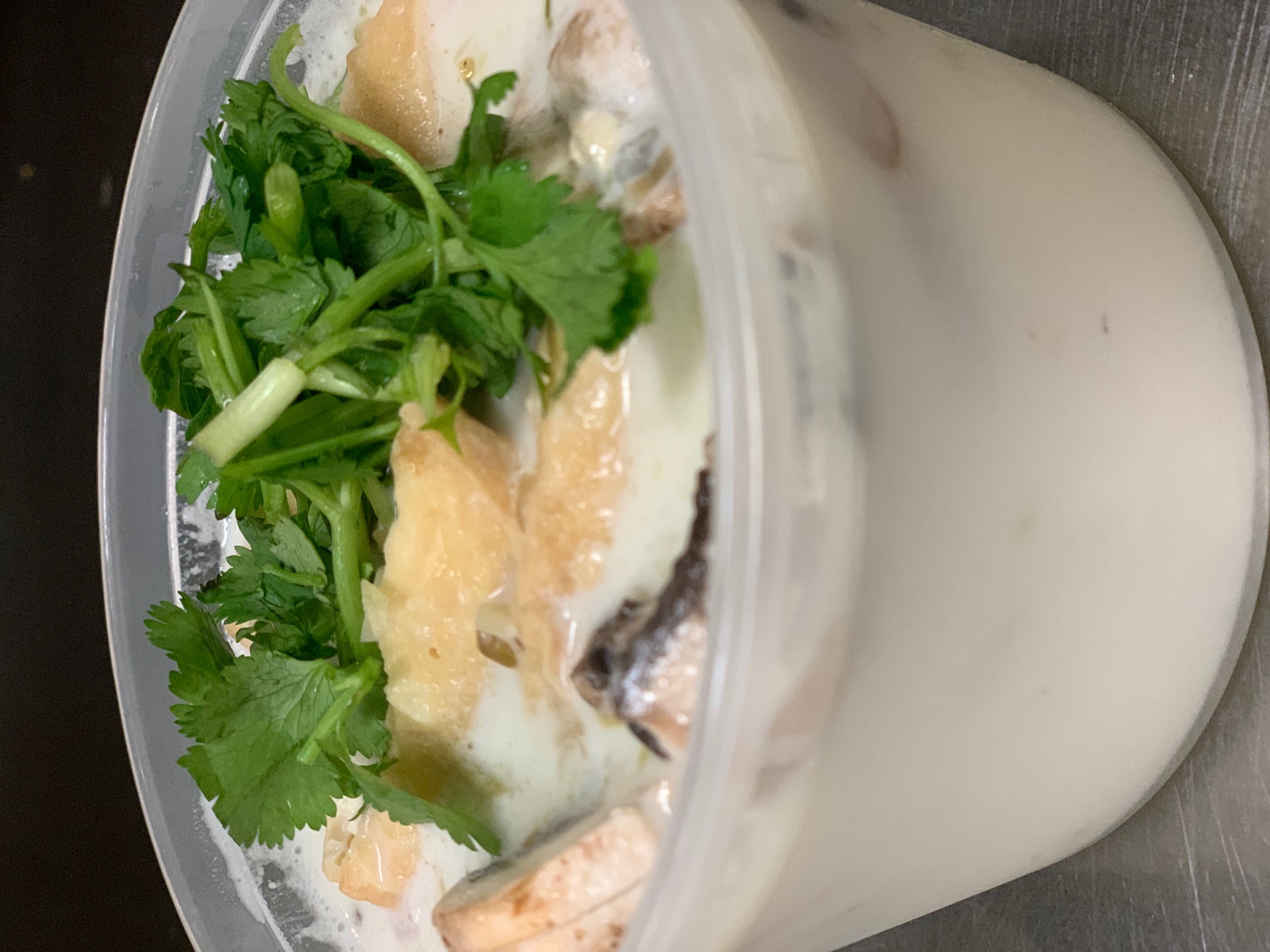 Order Tom Kha Soup food online from Thai Topaz store, San Antonio on bringmethat.com