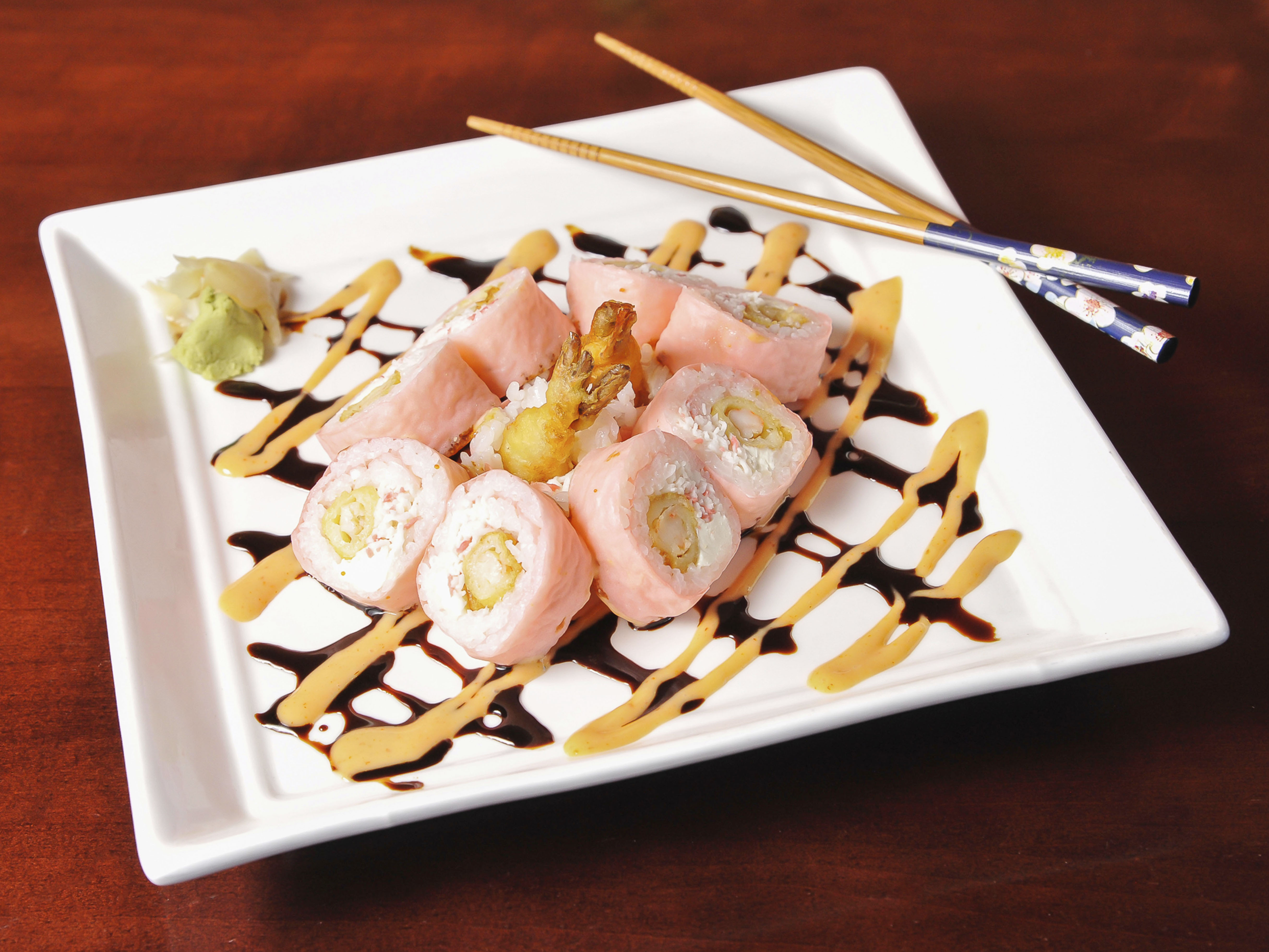 Order Pink Panther Roll food online from Kochi Sushi & Hibachi store, Tucker on bringmethat.com