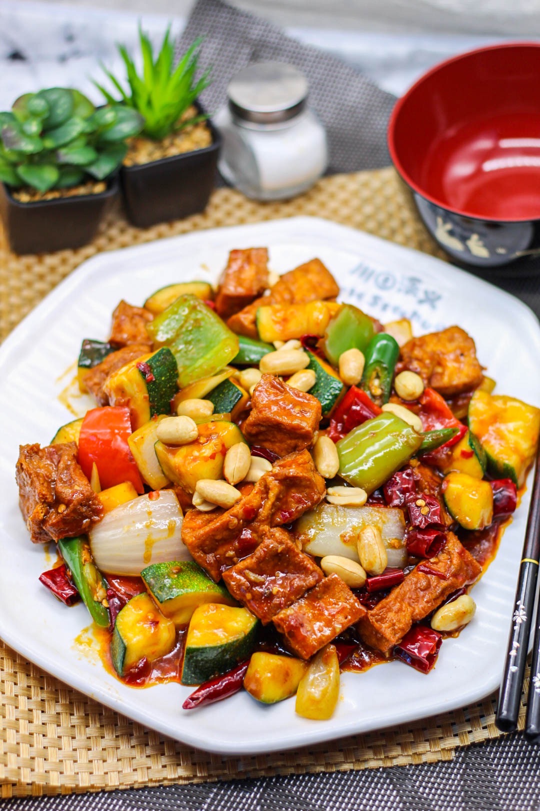 Order K4. Kung Pao Tofu food online from Little Szechuan store, San Francisco on bringmethat.com