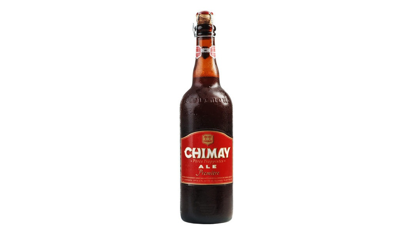 Order Chimay Premier Ale 25.4 oz Bottle food online from Liquor Palace store, Burbank on bringmethat.com