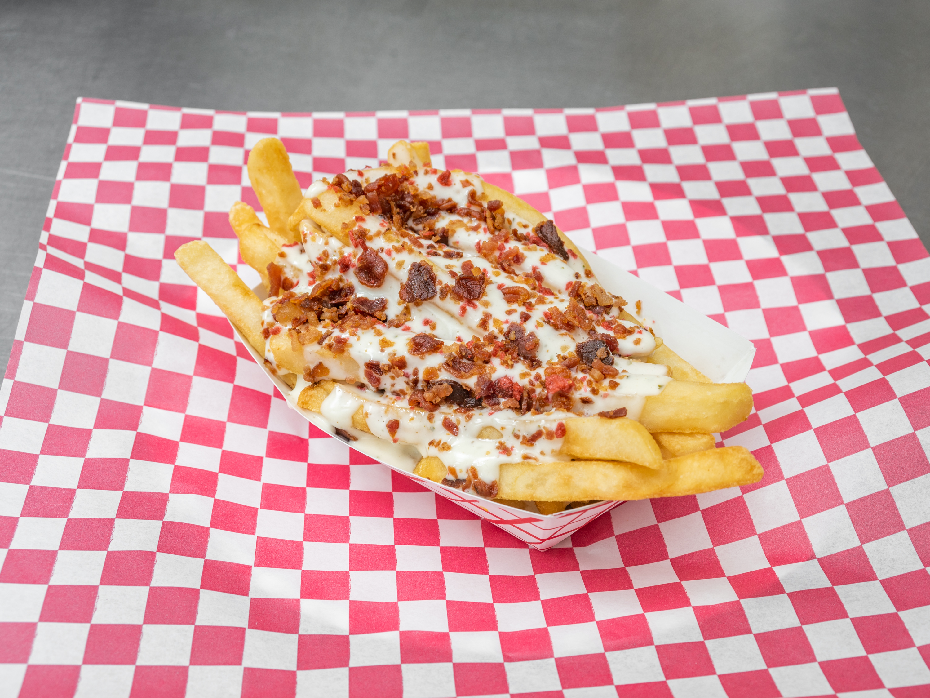 Order Ranch and Bacon Fries food online from Flames Grill- 1258 Eastdale Cir store, Montgomery on bringmethat.com