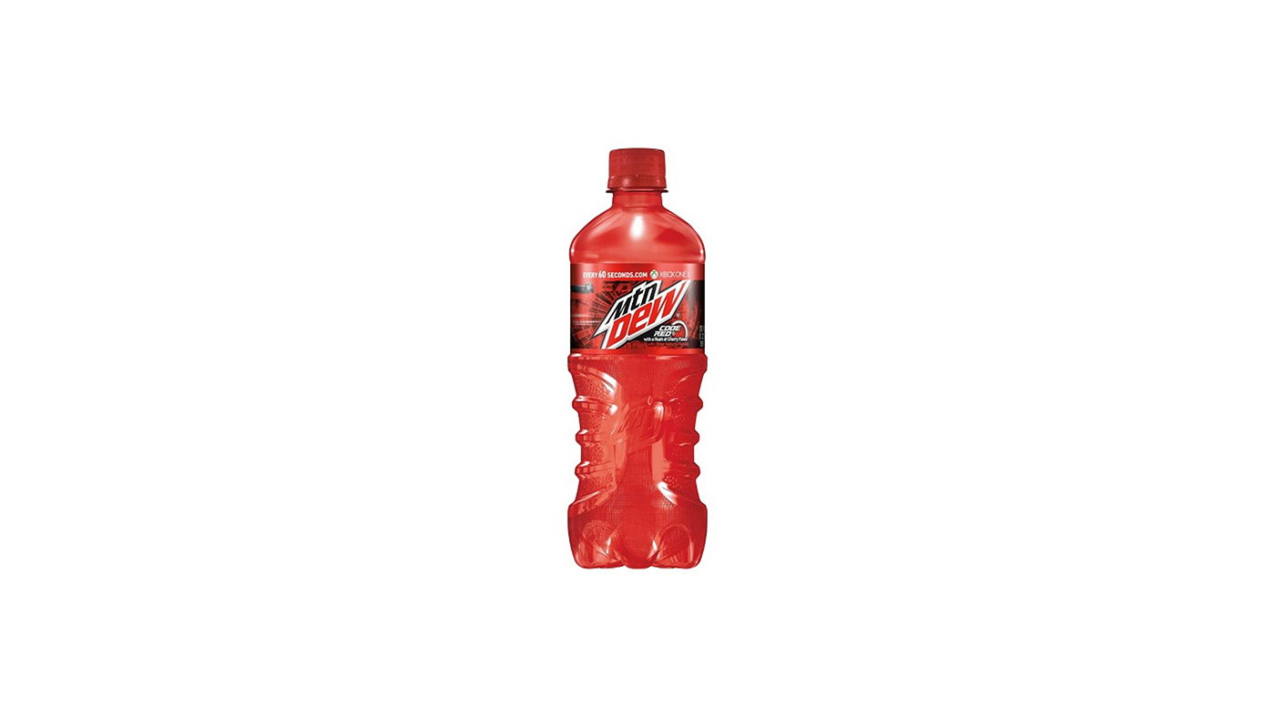 Order Mountain Dew Code Red 20oz food online from Chevron Extramile store, San Jose on bringmethat.com