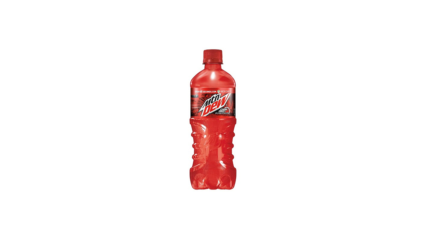 Order Mountain Dew Code Red 20oz food online from Extramile store, Palm Springs on bringmethat.com