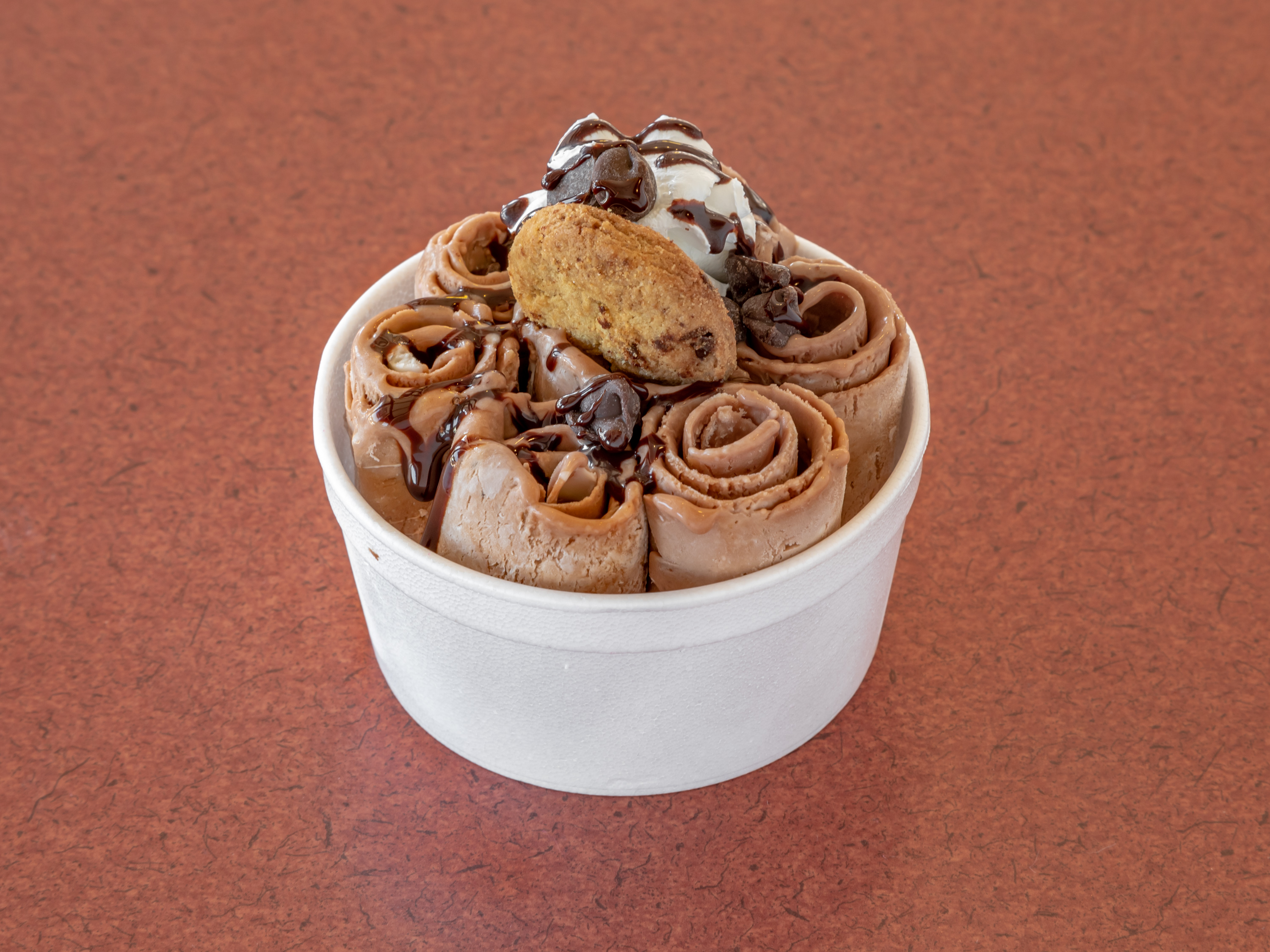 Order 6. Choco Loco Ice Cream Roll food online from Maya Ice Cream Rolls & Crepes store, Glendale on bringmethat.com