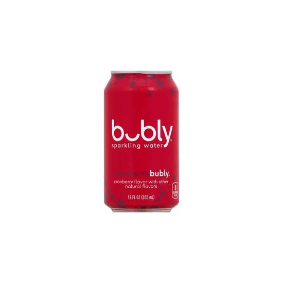 Order Bubly Sparkling Water Cranberry food online from Deerings Market store, Traverse City on bringmethat.com