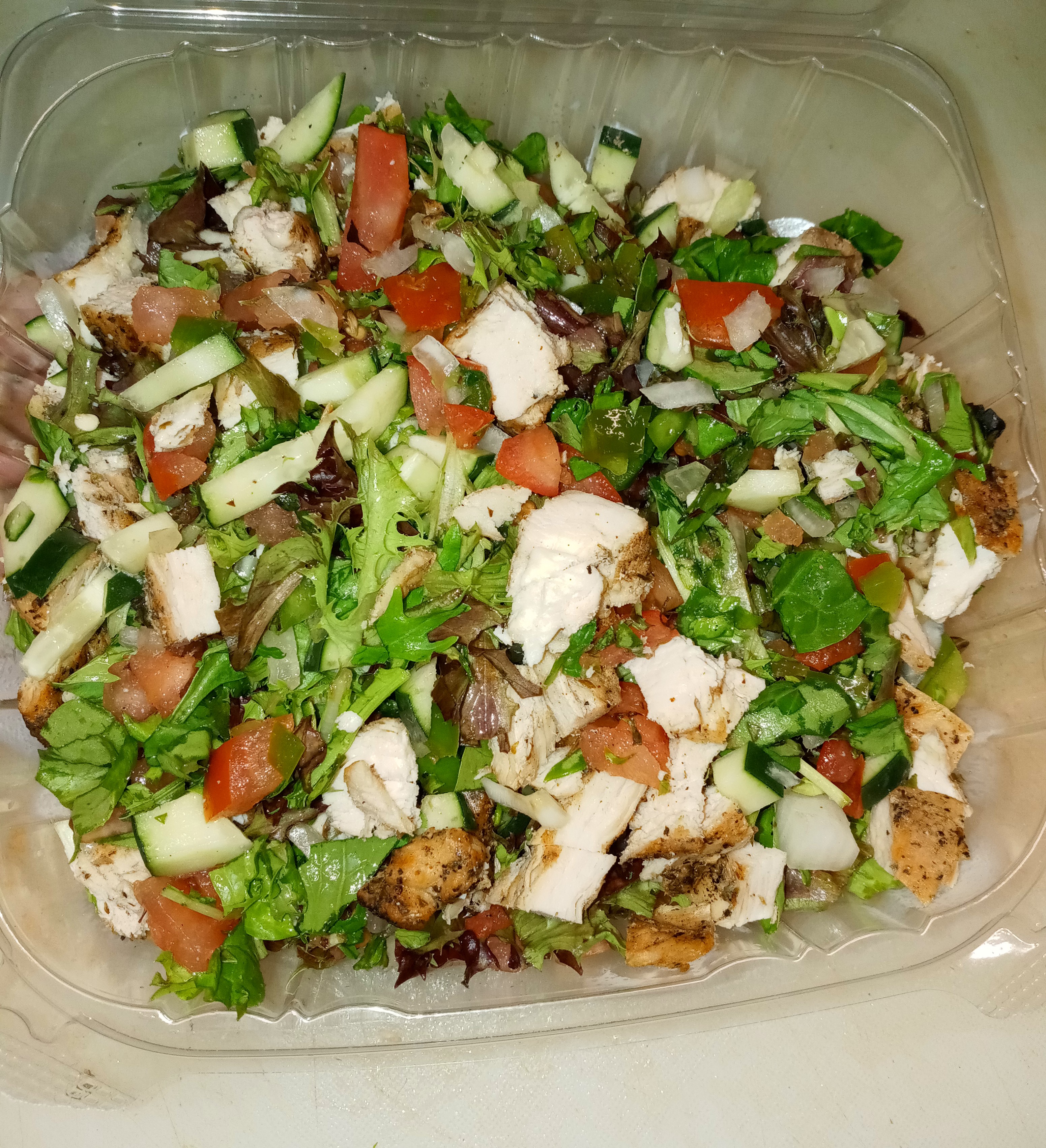 Order Chopped Chicken Salad food online from Village Pizza store, Chicago on bringmethat.com