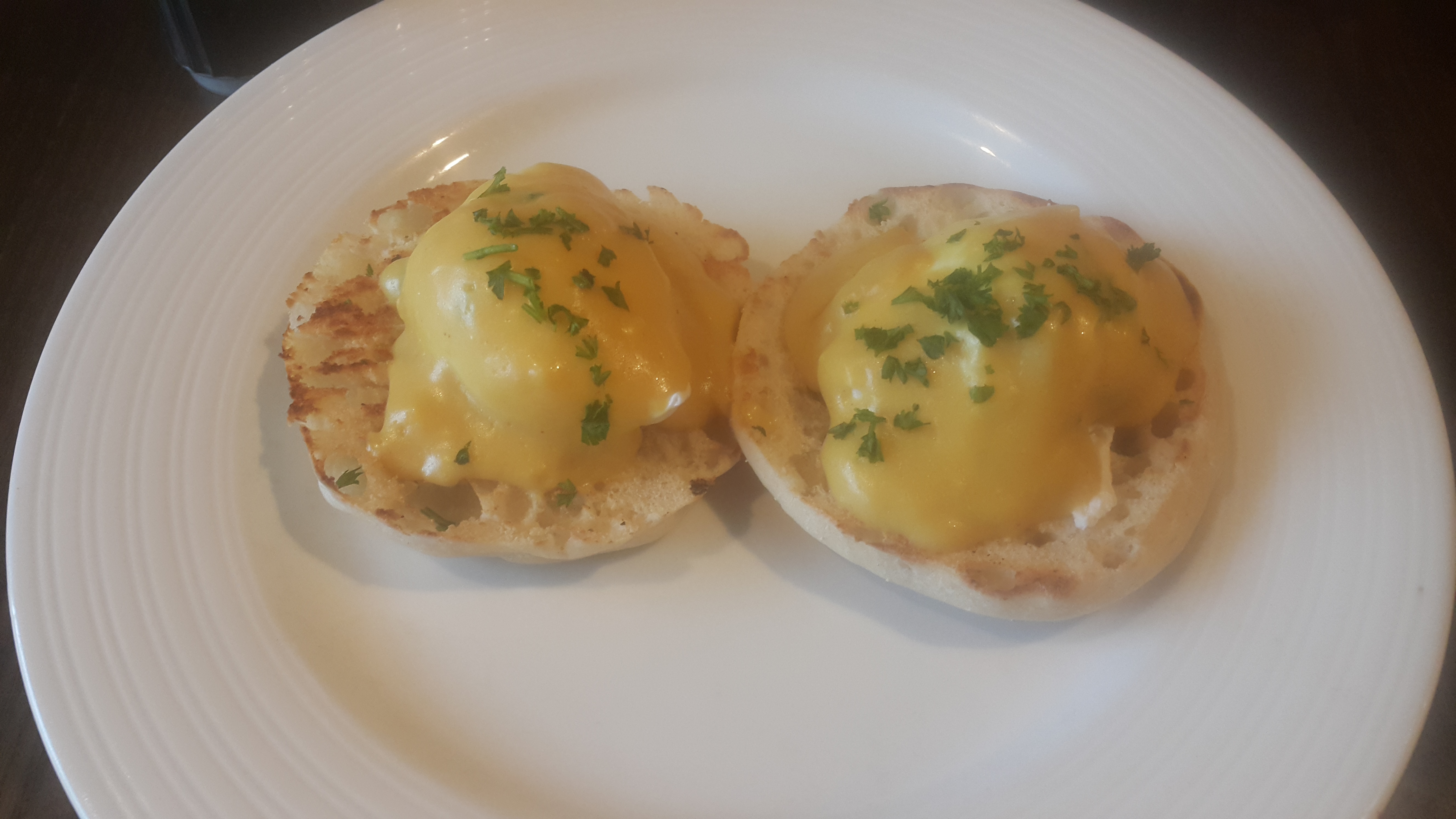 Order Eggs Benedict with Turkey Sausage and avocado food online from John & Mr. B Kitchen store, Jersey City on bringmethat.com