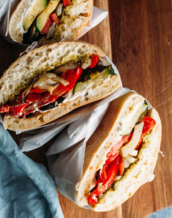 Order Roasted Veggie Sandwich food online from Janik's Cafe store, Chicago on bringmethat.com