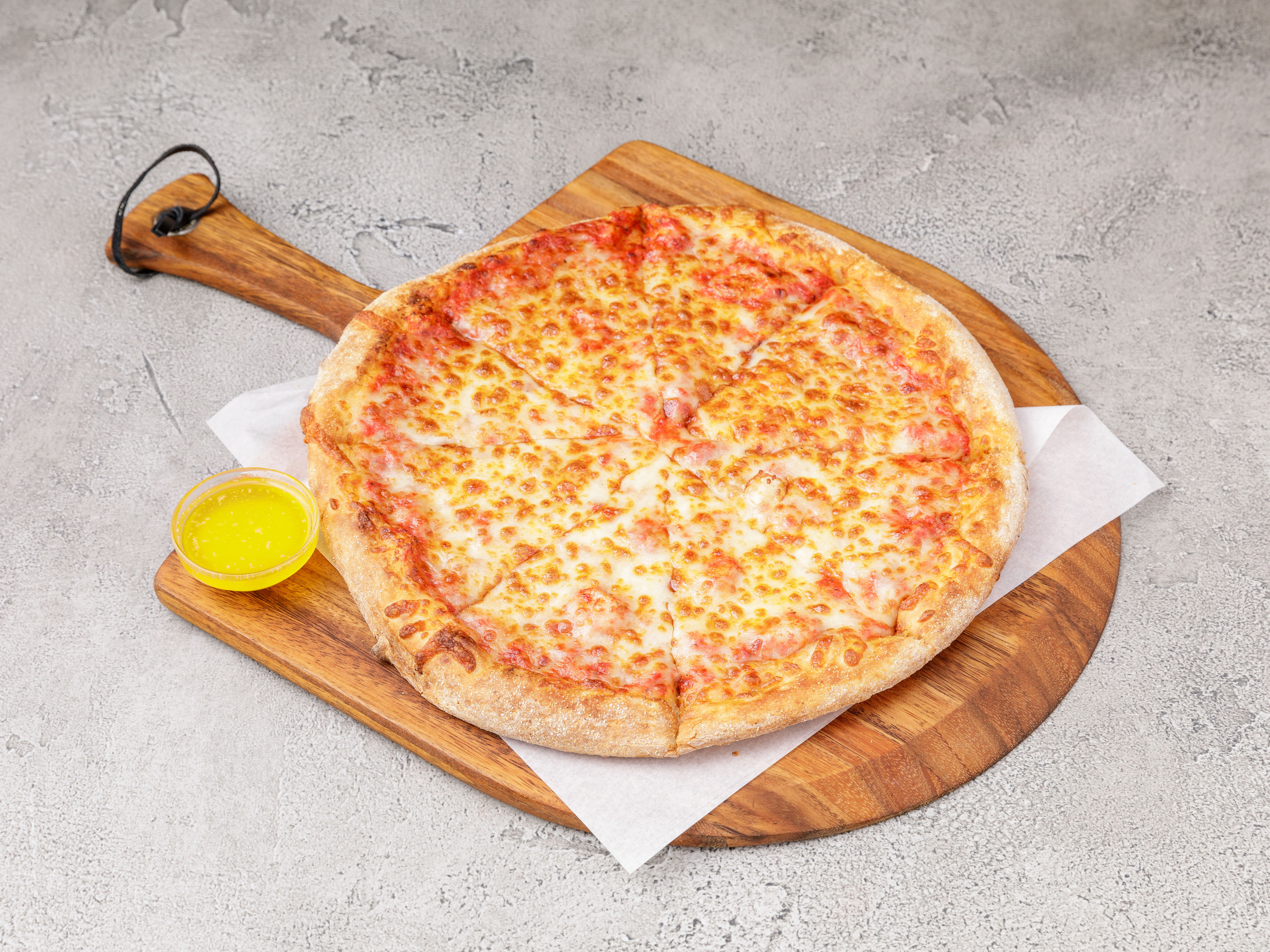 Order New York Style Cheese Pizza food online from Pizza Ravens store, Pasadena on bringmethat.com