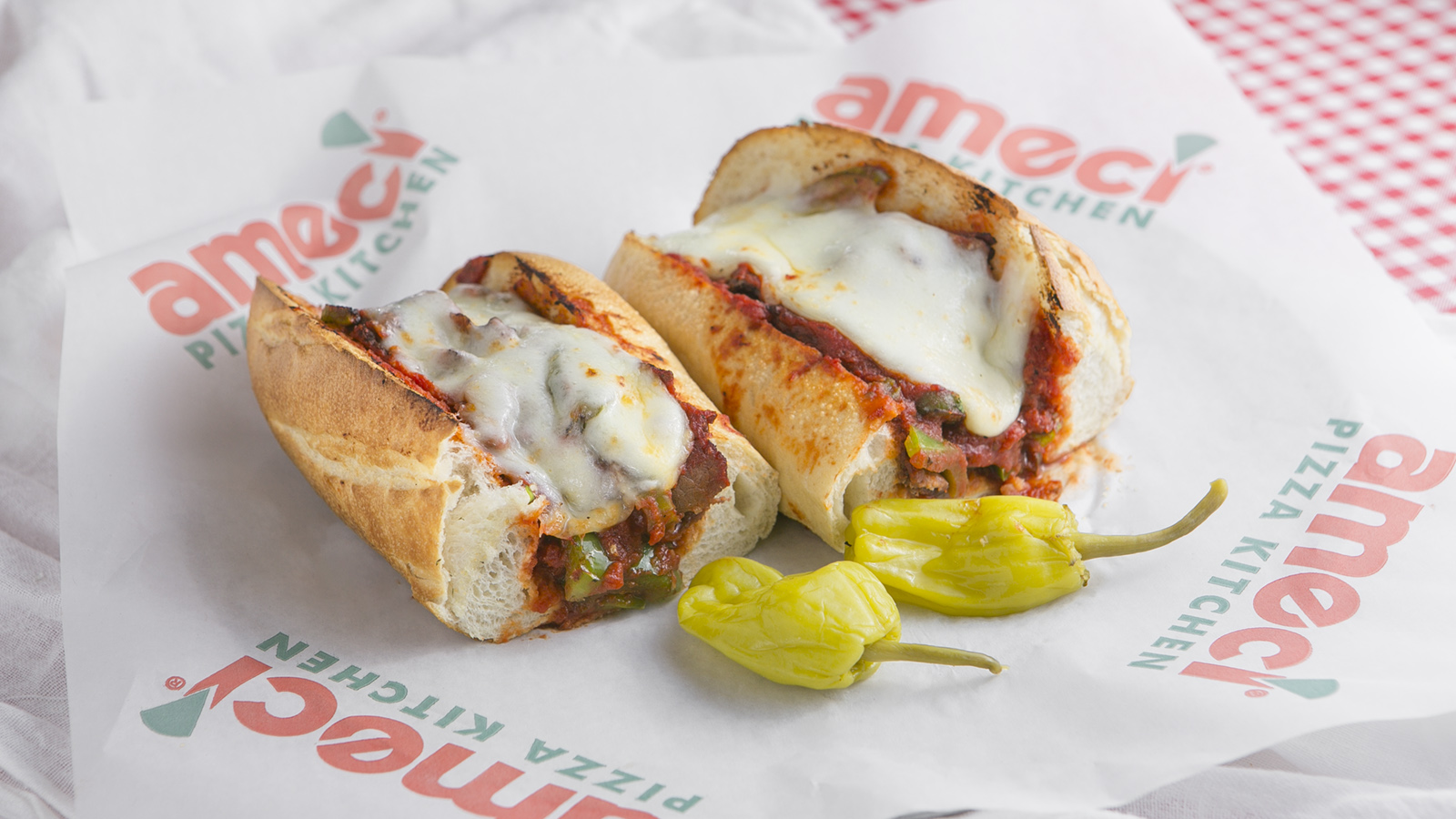 Order Hot Italian Roast Beef Sandwich food online from Ameci Pizza & Pasta store, Lake Forest on bringmethat.com
