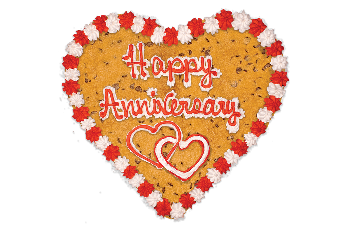 Order #505: Happy Anniversary Hearts food online from Nestle Toll House store, Toledo on bringmethat.com